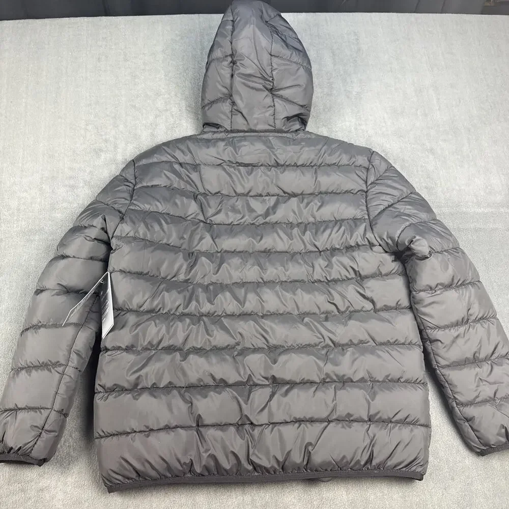 New Balance Men's Puffer Quilted Black Tech Jacket Water Resistant Size Medium